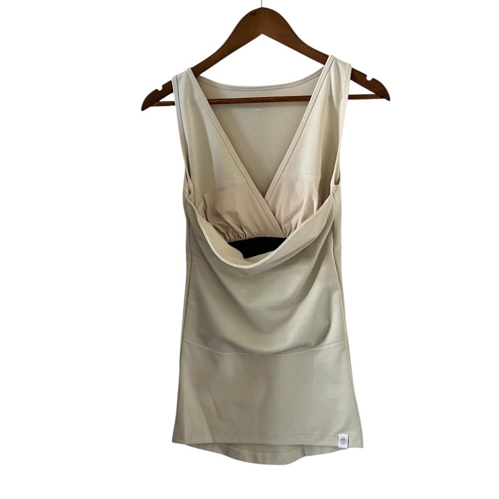 LALABU The Soothe Shirt Tank Top In Natural Size S